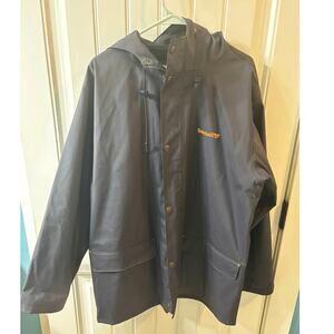 Timberland Pro Series Raincoat- 100% waterproof material. Men’s size large- navy